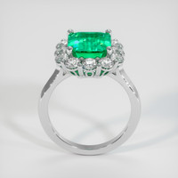 3.35 Ct. Emerald Ring, 18K White Gold 3