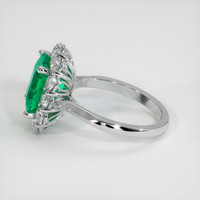 3.35 Ct. Emerald Ring, 18K White Gold 4