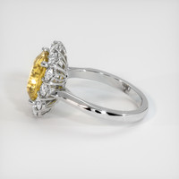 3.12 Ct. Yellow Sapphire Ring, 18K White Gold 4