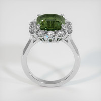 6.30 Ct. Green Sapphire Ring, 18K White Gold 3