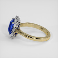 2.37 Ct. Blue Sapphire Ring, 18K White & Yellow 4