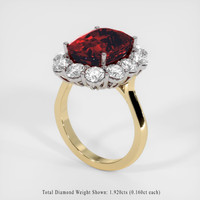 8.03 Ct. Gemstone Ring, 18K White & Yellow 2