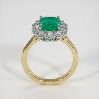 2.72 Ct. Emerald Ring, 18K White & Yellow 3