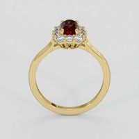 1.01 Ct. Ruby Ring, 10K Yellow Gold 3