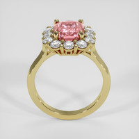3.37 Ct. Padparadscha Sapphire Ring, 10K Yellow Gold 3