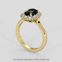 1.42 Ct. Bi Color / Parti Sapphire Ring, 10K Yellow Gold 2