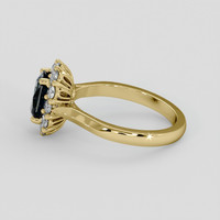 1.42 Ct. Bi Color / Parti Sapphire Ring, 10K Yellow Gold 4