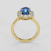 3.99 Ct. Blue Sapphire Ring, 10K Yellow Gold 3