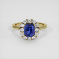 2.31 Ct. Blue Sapphire Ring, 14K Yellow Gold 1