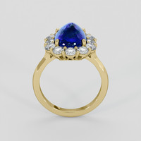 4.55 Ct. Blue Sapphire Ring, 14K Yellow Gold 3
