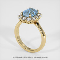 2.77 Ct. Gemstone Ring, 14K Yellow Gold 2