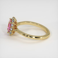 2.08 Ct. Pink Sapphire Ring, 14K Yellow Gold 4