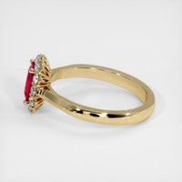 1.32 Ct. Ruby Ring, 14K Yellow Gold 4