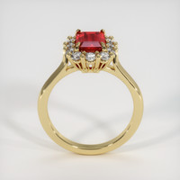 0.95 Ct. Ruby Ring, 14K Yellow Gold 3