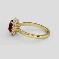1.01 Ct. Ruby Ring, 14K Yellow Gold 4