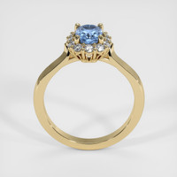 1.43 Ct. Greyish Blue Sapphire Ring, 14K Yellow Gold 3