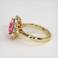 2.08 Ct. Pink Sapphire Ring, 14K Yellow Gold 4