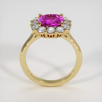 2.03 Ct. Pink Sapphire Ring, 14K Yellow Gold 3