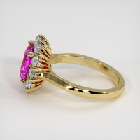 2.03 Ct. Pink Sapphire Ring, 14K Yellow Gold 4