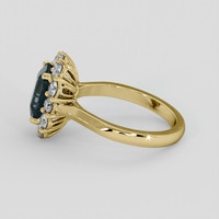 2.51 Ct. Bi Color / Parti Sapphire Ring, 14K Yellow Gold 4