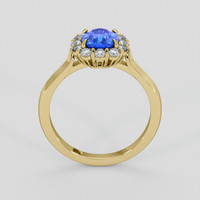 1.03 Ct. Blue Sapphire Ring, 14K Yellow Gold 3