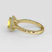 1.34 Ct. Yellow Sapphire Ring, 14K Yellow Gold 4
