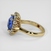 4.69 Ct. Blue Sapphire Ring, 18K Yellow Gold 4