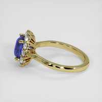 2.31 Ct. Blue Sapphire Ring, 18K Yellow Gold 4