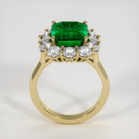 4.95 Ct. Emerald Ring, 18K Yellow Gold 3