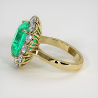 5.86 Ct. Emerald Ring, 18K Yellow Gold 4