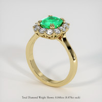 2.02 Ct. Emerald Ring, 18K Yellow Gold 2
