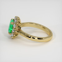 2.02 Ct. Emerald Ring, 18K Yellow Gold 4