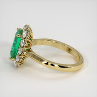 1.63 Ct. Emerald Ring, 18K Yellow Gold 4