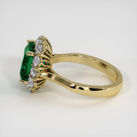 2.98 Ct. Emerald Ring, 18K Yellow Gold 4