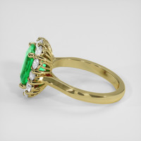3.47 Ct. Emerald Ring, 18K Yellow Gold 4