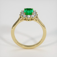 1.03 Ct. Emerald Ring, 18K Yellow Gold 3