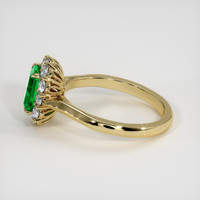 1.03 Ct. Emerald Ring, 18K Yellow Gold 4