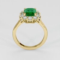 2.08 Ct. Emerald Ring, 18K Yellow Gold 3