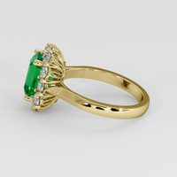 2.08 Ct. Emerald Ring, 18K Yellow Gold 4