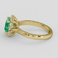 1.61 Ct. Emerald Ring, 18K Yellow Gold 4