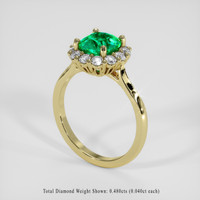 1.63 Ct. Emerald Ring, 18K Yellow Gold 2
