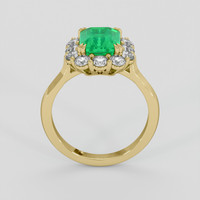 2.59 Ct. Emerald Ring, 18K Yellow Gold 3