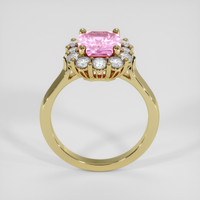 2.62 Ct. Pink Sapphire Ring, 18K Yellow Gold 3