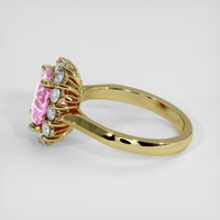 2.62 Ct. Pink Sapphire Ring, 18K Yellow Gold 4