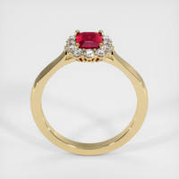 1.03 Ct. Ruby Ring, 18K Yellow Gold 3