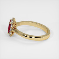 1.08 Ct. Ruby Ring, 18K Yellow Gold 4
