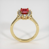 0.95 Ct. Ruby Ring, 18K Yellow Gold 3