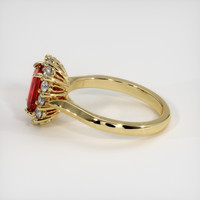 0.95 Ct. Ruby Ring, 18K Yellow Gold 4