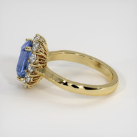 2.17 Ct. Blue Sapphire Ring, 18K Yellow Gold 4