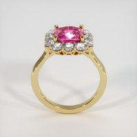 2.07 Ct. Pink Sapphire Ring, 18K Yellow Gold 3